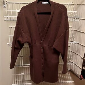 Zara Women's Chocolate Brown Cardigan